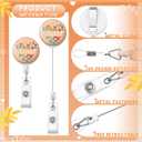 Geyoga 24 Pcs National Speech Language Pathologist (SLP) Day Badge Holder Bulk Retractable Badge Reels Cards Holder with Clip Gift for Graduation SLP Student Professionals Coworker Gifts