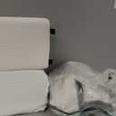 Orthopedic Bed Wedge Pillow Set for Sleeping 4 PCS - Adjustable Triangle Pillow for Neck Leg Support with Washable Cover - 35D Foam Wedge Pillow Post Surgery for GERD & Snoring (White Grey)