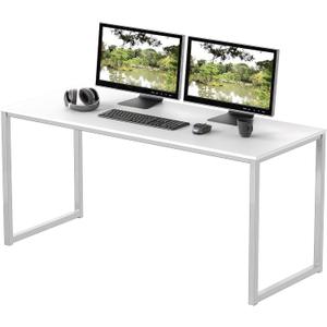 SHW Mission 48-Inch Home Office Computer Desk, White