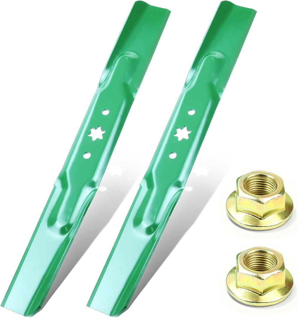 942-04308 Mower Blades with Nut for Cub Cadet 42 inch Mower Blades
Fit Cub Cadet ZT1 42 XT1 LT42 Craftsman T110 LT2000, Replace Troy Bilt 42 inch Mower Blades 942-04312 942-04308A High Lift