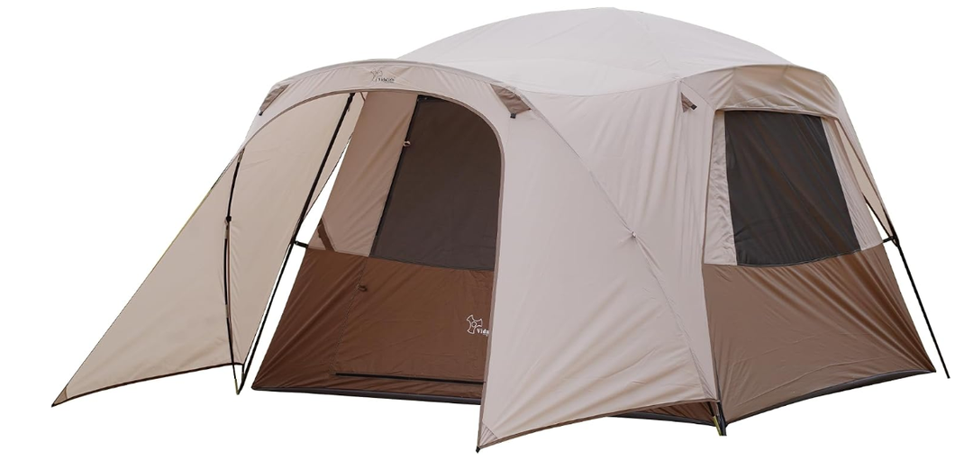 3-4 Person Tent with 1 Mesh Door and 2 Large Mesh Window, Double Layer Waterproof Portable Family Cabin Tent, 4 Person Tents for Outdoor Camping Hiking