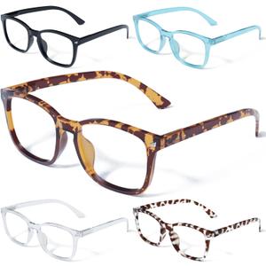 CCVOO Reading Glasses for Women/Men, Eyeglasses, Blue Light Readers for Women/Men, Computer Eye Glasses, Cheaters (*C1 Mix)