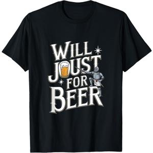 Medieval Times Renaissance Festival Funny Knight Beer Joust T-Shirt 5XL