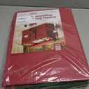 ZOBER Large Christmas Ornament Storage Box - Stores 80 3" Ornaments, With Dividers - With Large Compartment for Figurines, and Accessories, Durable Christmas Containers Holder (Red, 80-3" Ornaments)