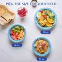 MUCHII 180 Count Paper Bowls 16 oz, Printed Soak Proof Disposable Bowls Bulk for Breakfast, Lunch, and Dinner Meals