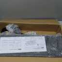 WOPITUES Wood Floating Shelves Set of 6, Shelves for Wall Decor, Farmhouse Shelf for Bedroom, Bathroom Storage Shelves, Book Shelves for Living Room-Black (16.5 Inch)