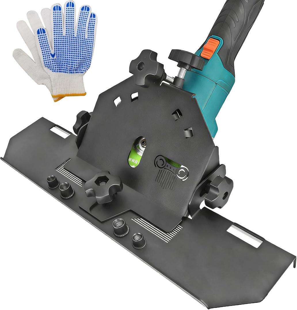 45 Degree Angle Cutting Tool for Ceramic Tile Chamfering, Compatible with 4-1/2'' and 5'' Angle Grinders, Adjustable Tile Cutter for Glass, Stone, Glazed Flooring