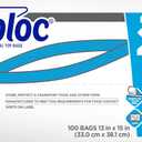 SC Johnson Professional Ziploc Professional Freezer Bags, For Food Organization and Storage, Double Zipper, 2 Gallon, 100 Count