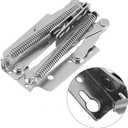 2 Pieces 80 Degree Foldable Lifting Bracket, Black Spring Hinges are widely Used in Sofa Hinge Lifters, Furniture Storage Support Hinges