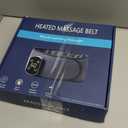 Cordless Heating Pad for Back Pain Relief, Lumbar Massaager with Heat, Heated Back Belt Abdomen Warmer Lumbar Support, Rechargeable Heating Massage (Grey)