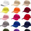 MDSTYLE 100% Cotton Baseball Cap for Men Women  Soft Adjustable Dad Hat, Breathable Lightweight Everyday Cap, 15 Colors (Grey)