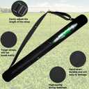 2 Pieces 6-can Insulated Cooler Sleeve Beer Cooler Tube Black Hold Golf Bag Insulated Beer for Golfing, Beach Days, Picnic, Traveling and More(Straps Style)