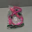 Slip Lead Dog Leash with Double Handle, Reflective Dog Training Leash - 360 Swivel Anti-Tangle - Heavy Duty Nylon - Medium, Large, Small - No Pull Walking - 5FT - Hot Pink