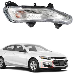 WFLNHB Passenger Right Side Fog Light Replacement for 2019-2021 Chevy Malibu Sedan DRL Bumper Turn Signal Lamp 84575553 84575552