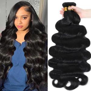 Bundles Human Hair 22 24 26 Inch Natural Black Body Wave Human Hair Extension 12A Unprocessed Brazilian Virgin Hair For Boho Braids Quick Weave Bundles for Women