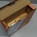 Sted Elevated Dog Bowl Stand - 100% Bamboo, Adjustable Width 7.5-11 Inches, 13" Tall, Single Raised Dog Food and Water Bowl Stand