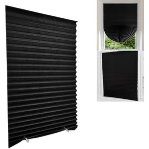 Jlong Blackout Blinds for Windows Cordless Blinds Temporary Shades Blinds No Drill Mini Blinds Black Out Blinds for Window of Bedroom,Bathroom,Kitchen Office (Fits Windows 18 in36 in)