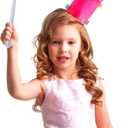 Gejoy 2 Piece Light up Wand Magic Wizard Wand Princess Fairy Wands Christmas Light Sound Toy Cosplay Props for Kids(Purple)