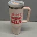Mommom Gifts Ideas for Grandma.40 oz In My Mommom Era Tumbler with Handle.Mommom Gift.Mommom Cup.Mommom Tumblers.40 oz Birthday Christmas Mothers Day Cups Tumbler Gifts for Mommom.