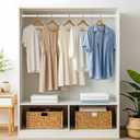 2pack Tension Curtain Rod 30 to 62 Inch, White Spring Tension Curtain Rod Adjustable Expandable Curtain Rod No Drilling, Spring Loaded Curtain Rods for Windows, Bedroom, Doorway Door, Closet