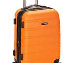 Rockland Melbourne Hardside Expandable Spinner Wheel Luggage, Orange, Carry-On 20-Inch