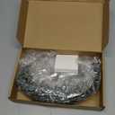 Jexine 4 Pcs Hanging Planters with Artificial Eucalyptus, Chrome Silver Wall Decor Metal Hanging Vase Indoor Plants Holder Modern Geometric Bathroom Decor for Living Room Home Office