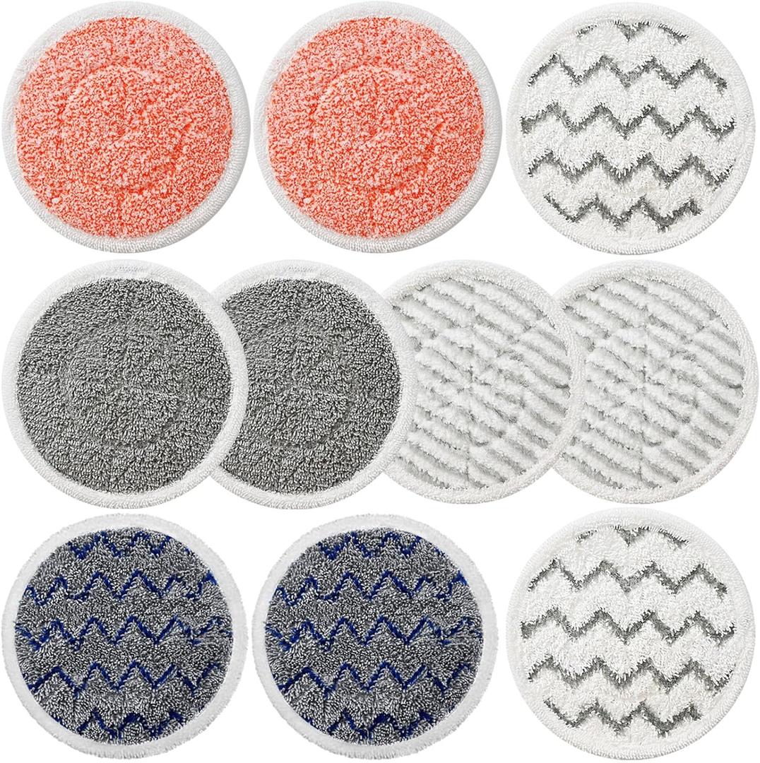 10 Pack Upgraded S7001 Pads Replacement Steam Mop Pads for Shark S7001 S8201 S7000 S7201 S8001 S7000AMZ, S7001TGT Series Steam Mop Pads,Steam&Scrub All-in-One Scrubbing Mop Pads,Part Model#:XKITP7000