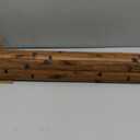Natural Bamboo Wall Panel 96’’ x 48’’ Pole Wrap Wainscoting Panel for Interior Wall Decor Bedroom Living Room Kitchen Island Brown Burned