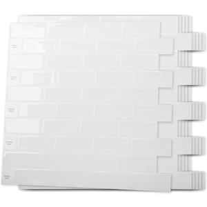 Art3d 10-Sheet Peel and Stick Backsplash Tile for Kitchen - 1212 Stick on Wall Tile for Kitchen Bathroom Countertop Living Room, White Washed