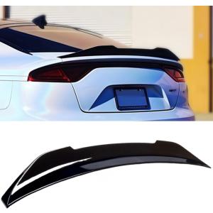 WheelX Rear Spoiler Compatible with 2018-2024 Kia Stinger, PSM Style Trunk Exterior Duckbill High Kick Tail Deck Lid Wing Lip Splitter 2018 2019 2020 2021 2022 2023 2024 (Glossy Black)