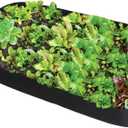 Fabric Raised Garden Bed, 3ft x 6ft Garden Grow Bags Planting Bed Rectangle Garden Containers for Vegetables Plants Flowers Outdoor