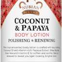 Nubian Heritage Body Lotion, Coconut & Papaya Polishing & Renewing Shea Butter Lotion Set with Aloe Vera, Vitamin E & Vanilla Extract, 13 Oz