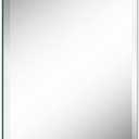 24"x36" Frameless Rectangle Wall Mirror with 1 inch Beveled Edge for Bathroom Vanity