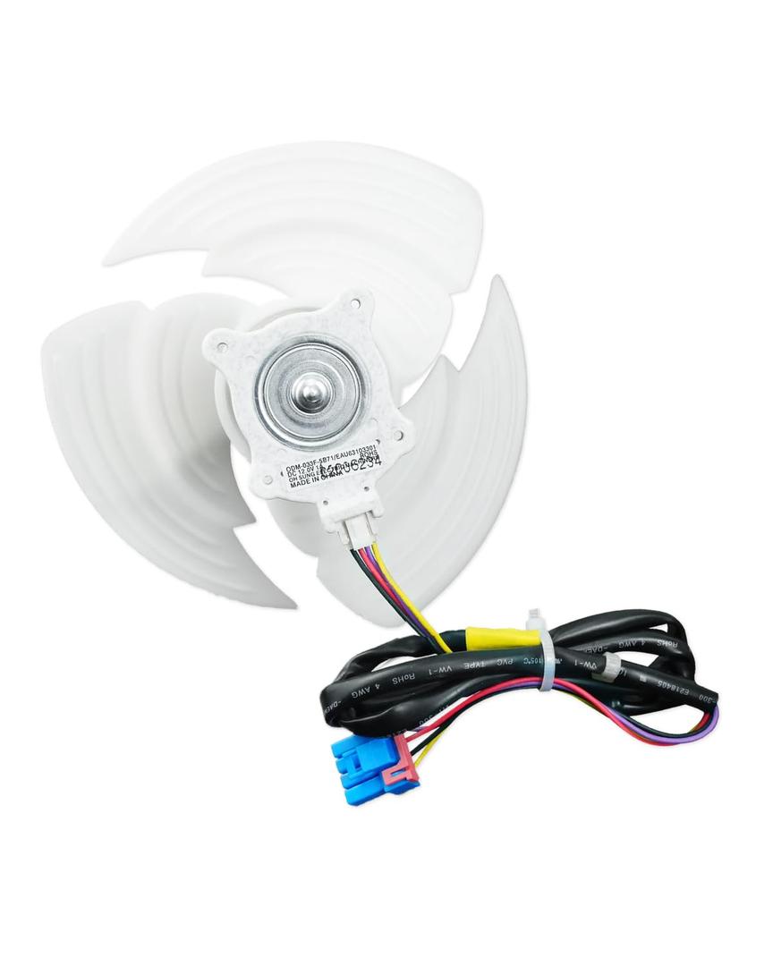 Refrigerator Condenser Fan Motor Assembly Fits for LG, Replaces EAU63103301 EAU63103302 AP6235485 4509126