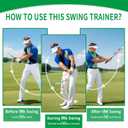 GPANDAG 2 Pack Golf Grip Trainer and Golf Wrist Trainer, Golf Training Aid w/Click Feedback for Warm Up/Strength Training, Golf Swing Trainer Right Left Gift for Golfers, Indoor Outdoor Golf Arm Band