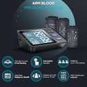 Blood Pressure Machine Upper Arm, 3 Size Cuffs, S, M/L and XL, Small 7"-9", Medium/Large 9"-17" and Extra Large Cuff 13"-21", Accurate Automatic Digital BP Monitor, Large Backlit LCD, 3-User 1500 MEM, Black