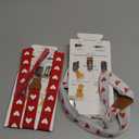 Pet Soft Dog Suspenders 2 Pieces Female Dog Diaper Suspenders for Dogs Diaper Keeper Suspender for Dogs Skirt, Dress, Diapers (Cute Hearts, M/L)