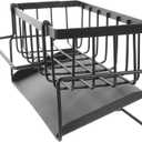 Wakauto Kitchen Shelf Dishcloth Holder Sponge Brush Dishcloth Rack Sponge Holder Rack Kitchen Sink Rack Drainer Kitchen Sponge Organizers Rack Draining Rack Dishcloth Organizer Metal