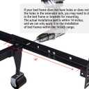 Bed Frame Footboard Extension Brackets Set Attachment Kit - Fit for Twin, Full, Queen, or King Size Beds