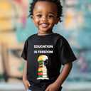Kids Black History Shirt,Toddler Black History Month T-Shirt Boys Girls, African American Tee, 2-6T (Black)