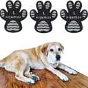 Dog Paw Protector Non-Slip Gripper Traction Pads,Walk Assistant for Senior Dogs,Foot Stickers for Hardwood Floors,Dog Shoes Booties Socks Replacement,6 Sets (24 pcs) L Black