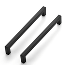 Ravinte 8 Pack 8 Inch Square Cabinet Handles - Matte Black Pulls for Kitchen Drawers and Cabinets - Hardware for Cupboards