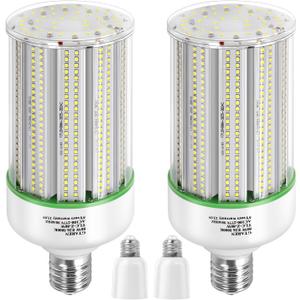 80W LED Corn Light Bulb 2pack,250 Watt Metal Halide HPS CFL HID lamp LED Replacement,5000K E39 Mogul Base,for Street and Area Lighting Bay Light Fixture Warehouse Workshop Garage Gyms