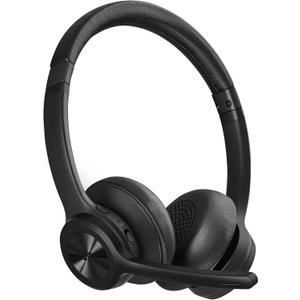 EKVANBEL Bluetooth Headset V5.2, Wireless Headphones with Noise Cancelling Microphone, On Ear Wireless Headset for Cell Phones Laptop Computer