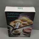 MUMSUNG 6 Inch Empanada Maker Press, Extra Large Dumpling Maker Set with Dough Cutter, Dumpling Mold Set for Pierogi, Pastelitos, Calzone, Turnovers, Chinese Dumpling-2Sizes Blue 6"+4"