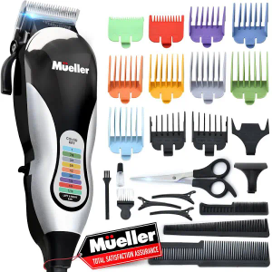 Mueller Ultragroom Professional Hair Clippers for Men with Colored Design Hair Trimmer for Men