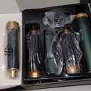 5 in 1 Blow Dryer Brush, Upgrade Hair Dryer Brush Set Negative Ion Air Styler Curling Wrap Air Curler, Hot Air Brush Curling Iron Hair Styling Tools As A Gift for Straight/Curl/Dry/Smooth (Gold)