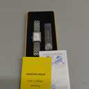 Gold Watches for Women with Vintage Rectangular Case,White Roman Dial,Stainless Steel Band,Adjustment Tool Included,Water Resistant