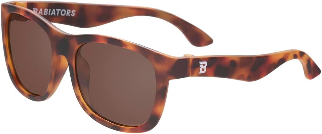 Babiators Baby Navigators - Sunglasses Babies, Toddlers, Children |UV Protection, Durable, Bendable, and Baby Proof (Ages 0-2Y, Polarized Totally Tortoise)