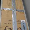 5 Step Ladder, Folding Step Stool with Handle,Tool Platform and Anti-Slip Pedal, Steel Ladder,Lightweight, Perfect for Home and Kitchen, White